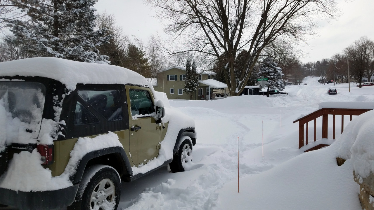 Snowfall in the Midwest